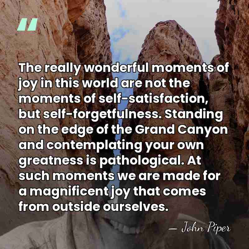The really wonderful moments of joy in this world are not the&hellip; - John Piper