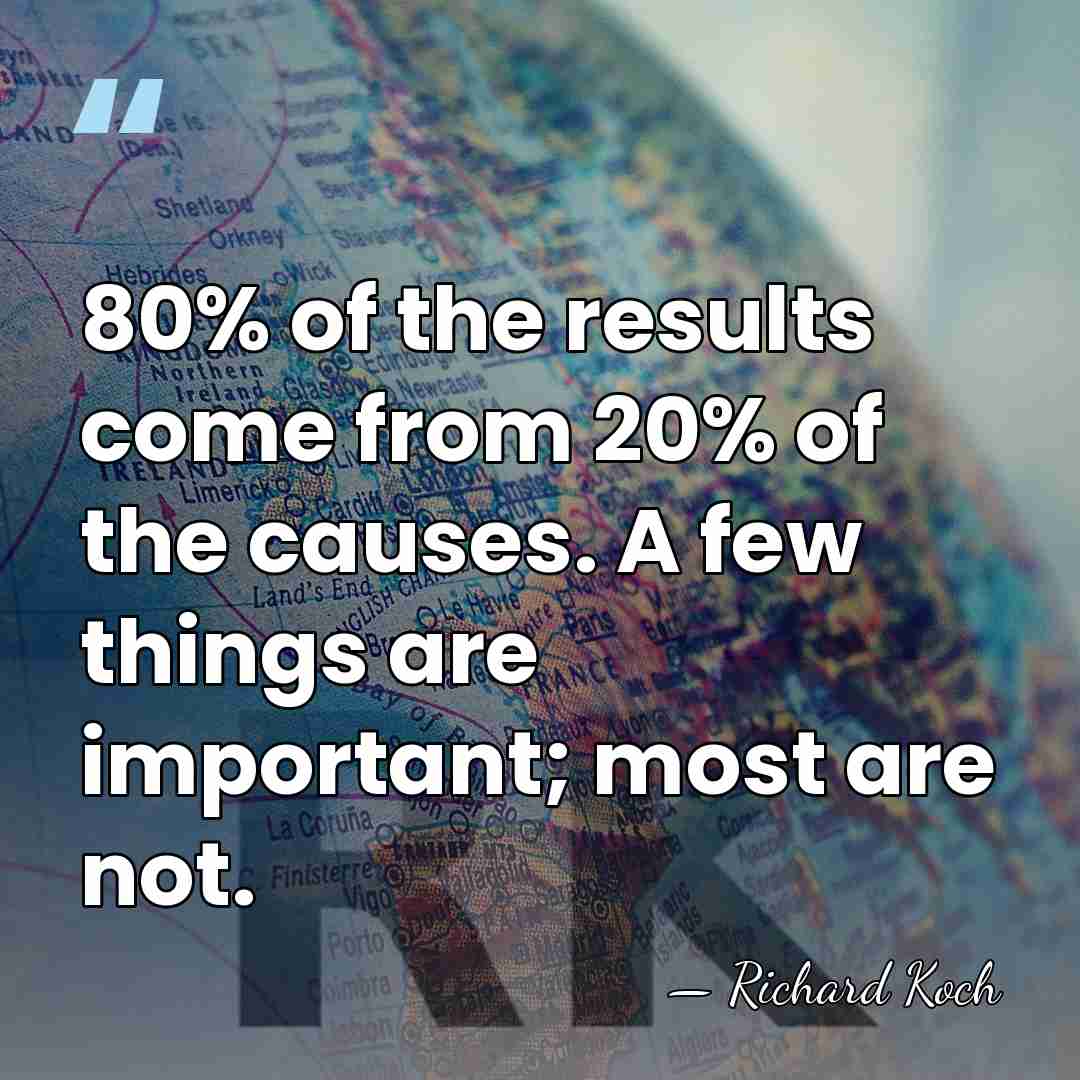 80% of the results come from 20% of the causes. A few&hellip; - Richard Koch