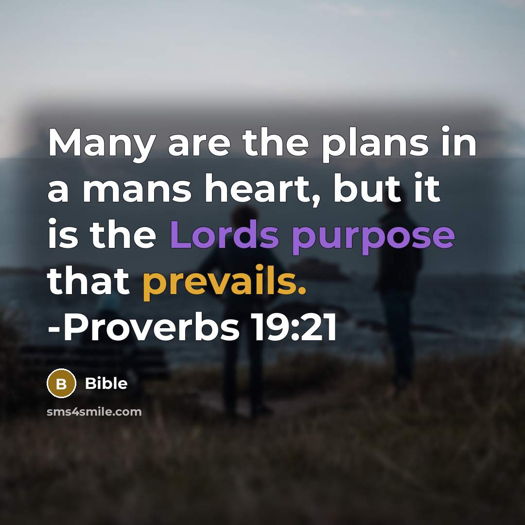 “Many are the plans in a mans heart, but it…” quote by Bible