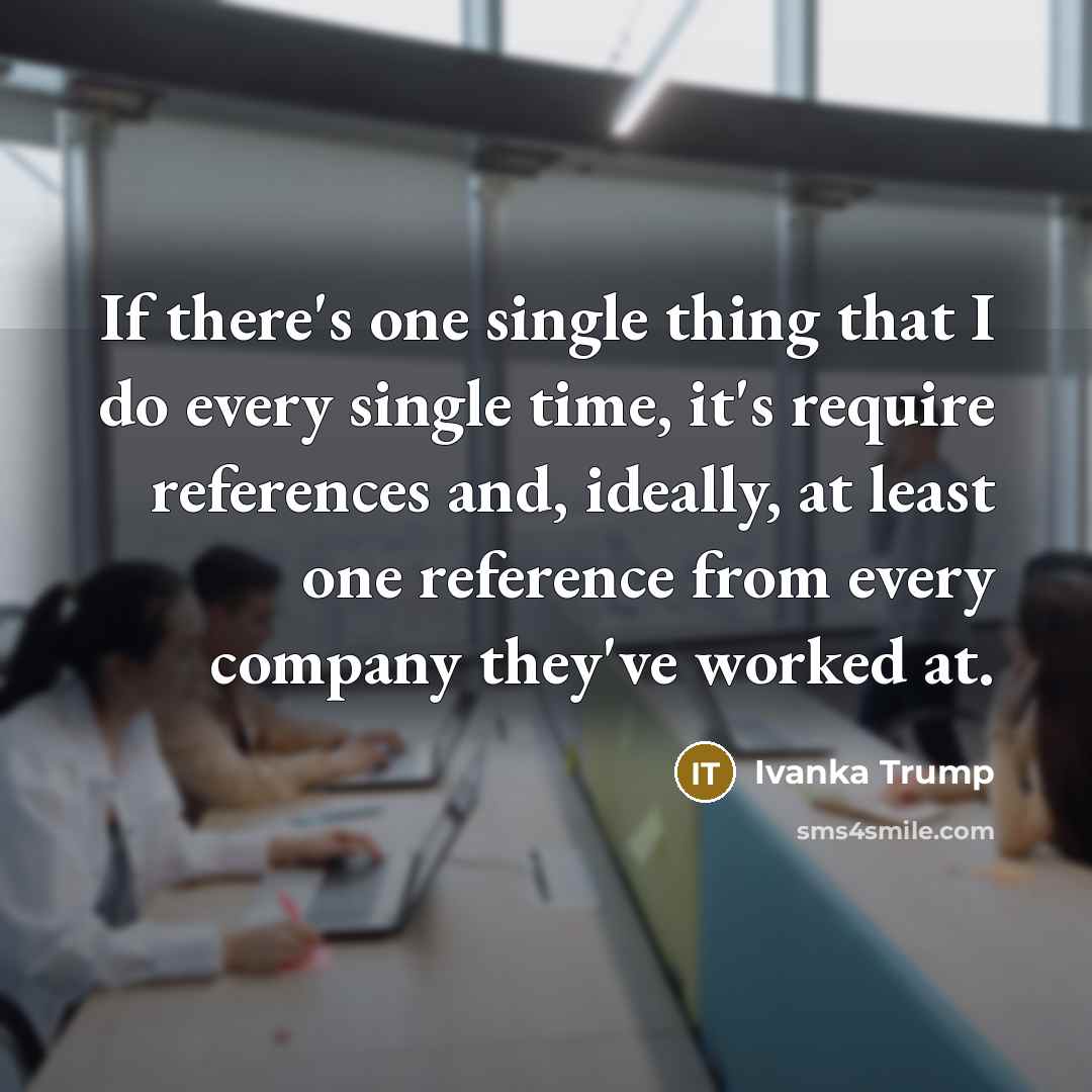 “If there's one single thing that I do every single…” quote by Ivanka Trump
