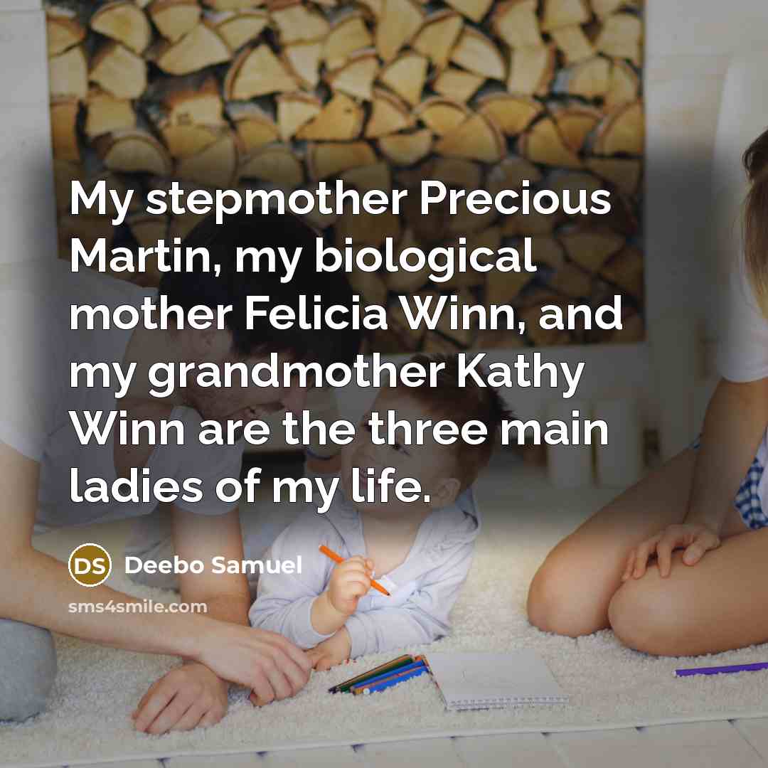 “My stepmother Precious Martin, my biological mother Felicia Winn, and…” quote by Deebo Samuel