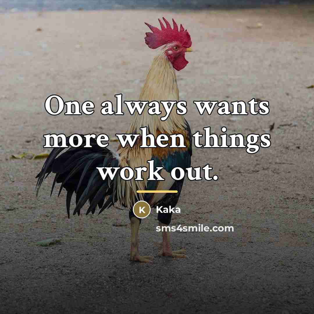 “One always wants more when things work out.…” quote by Kaka