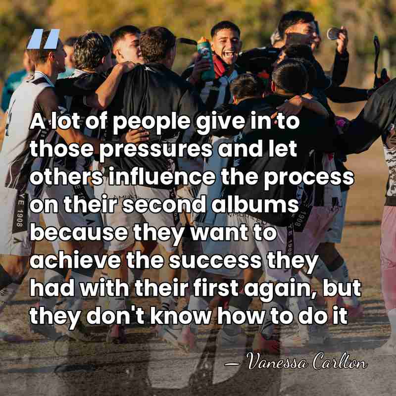 A lot of people give in to those pressures and let others&hellip; - Vanessa Carlton