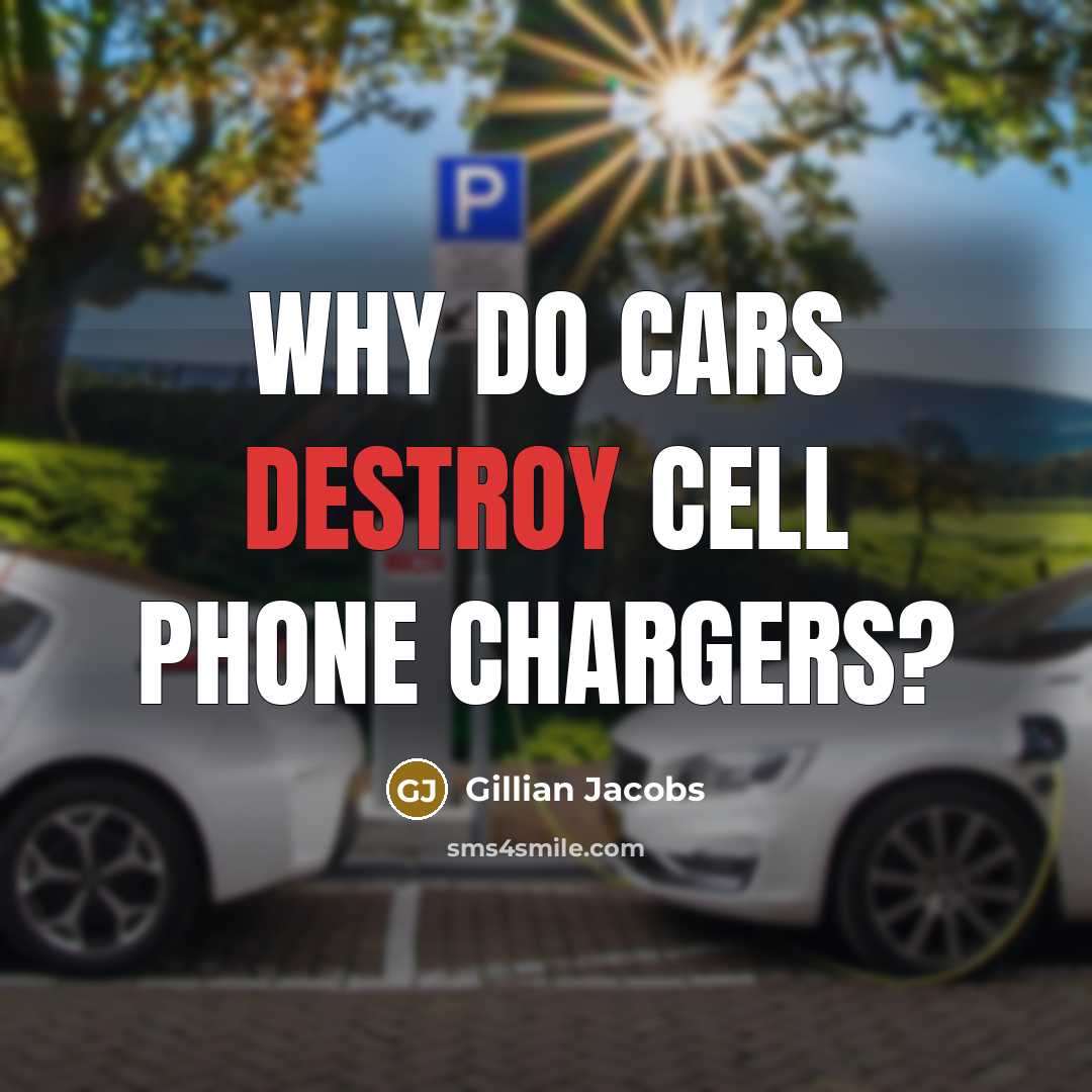 “Why do cars destroy cell phone chargers?…” quote by Gillian Jacobs