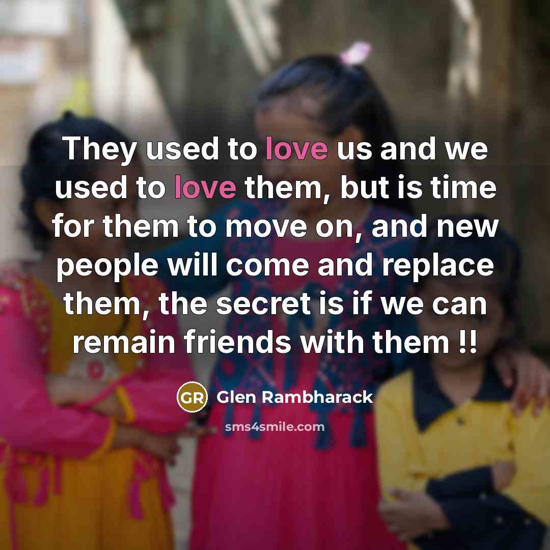 “They used to love us and we used to love…” quote by Glen Rambharack