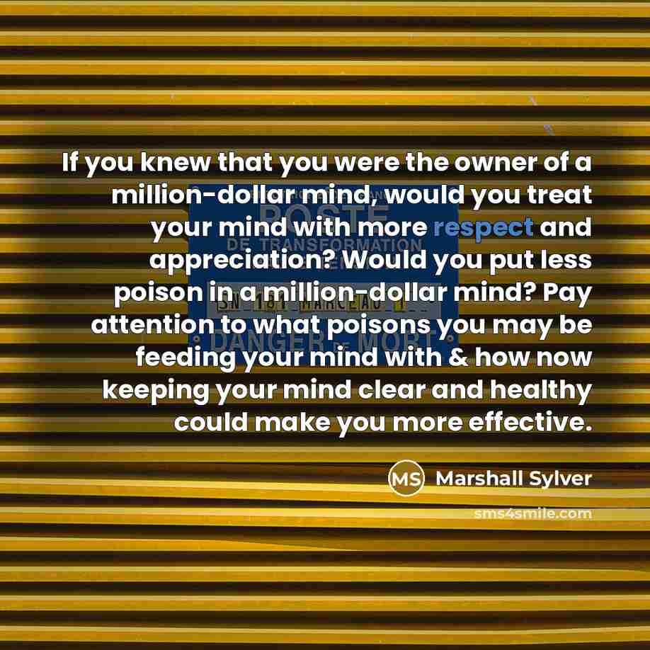“If you knew that you were the owner of a…” quote by Marshall Sylver