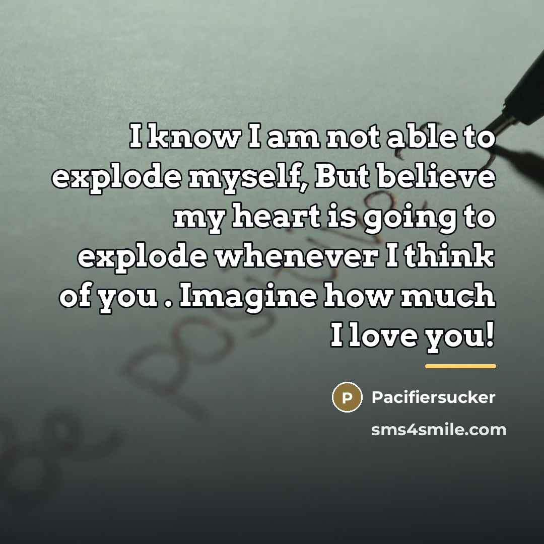 “I know I am not able to explode myself, But…” quote by Pacifiersucker