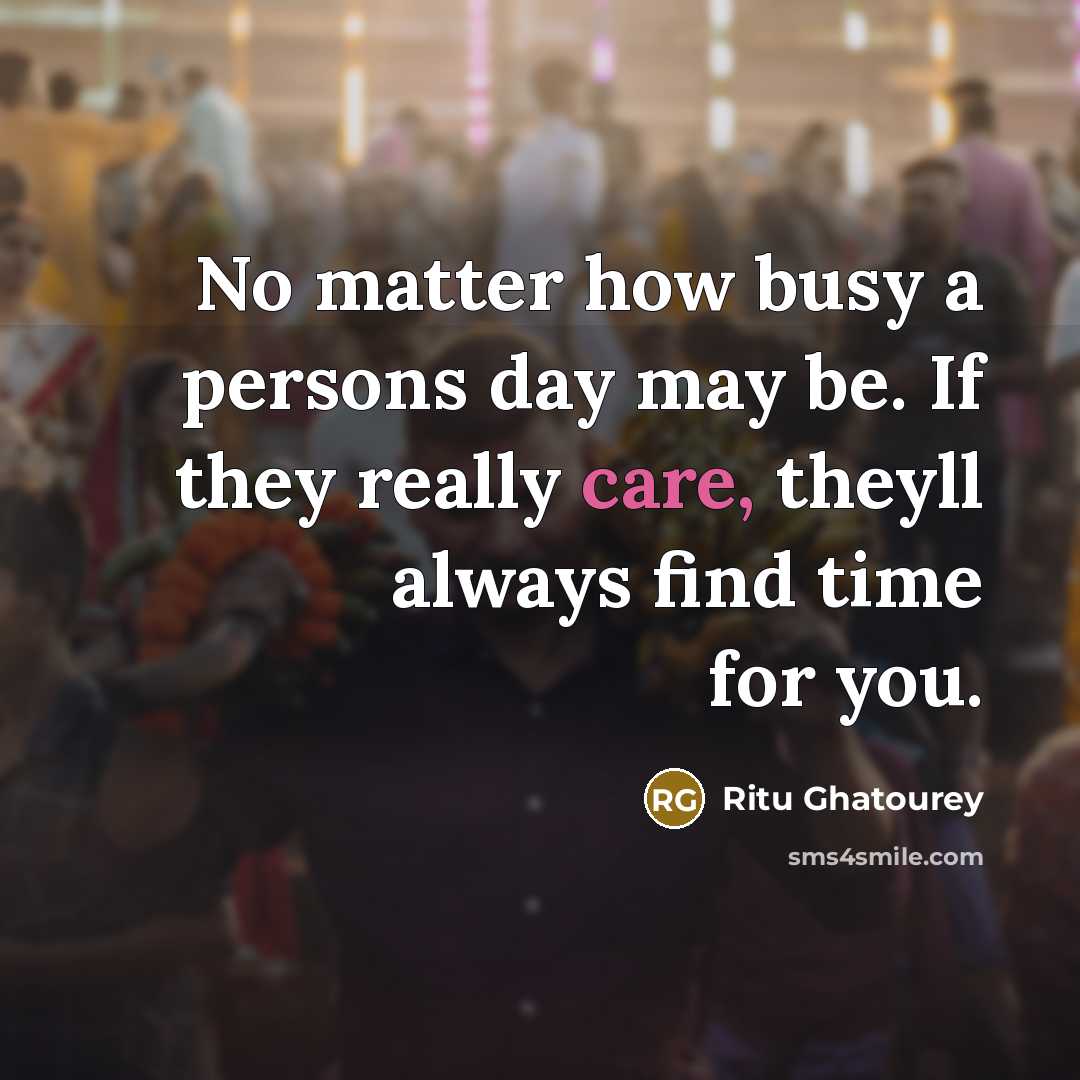“No matter how busy a persons day may be. If…” quote by Ritu Ghatourey