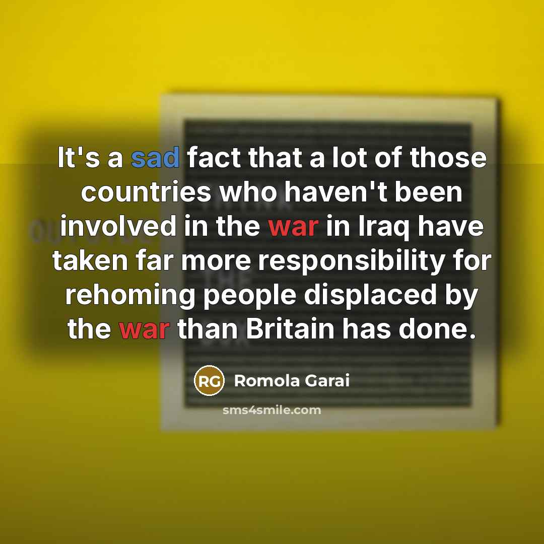 “It's a sad fact that a lot of those countries…” quote by Romola Garai
