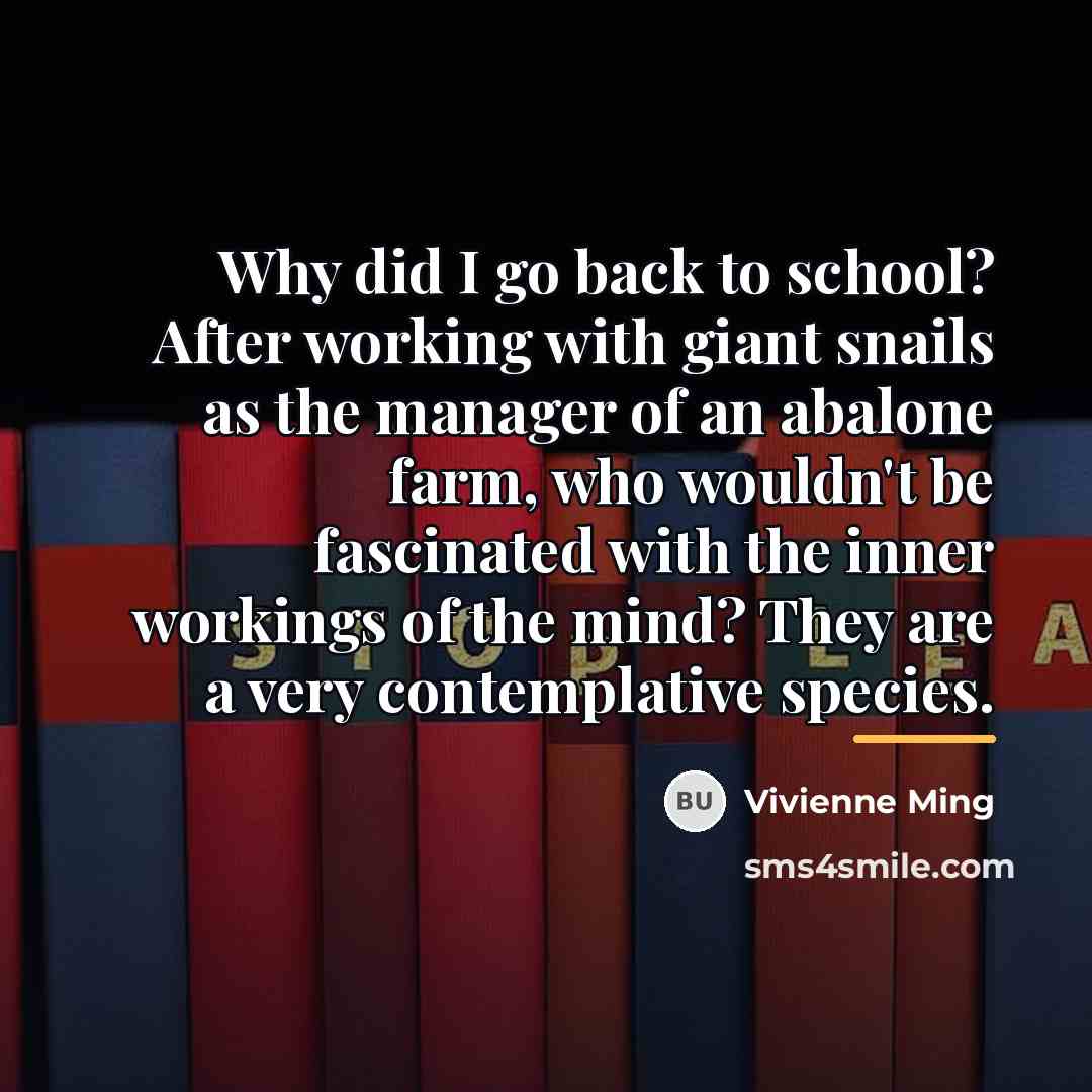 “Why did I go back to school? After working with…” quote by Vivienne Ming