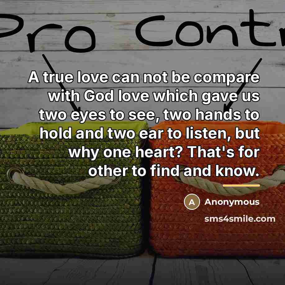 “A true love can not be compare with God love…” quote by Anonymous