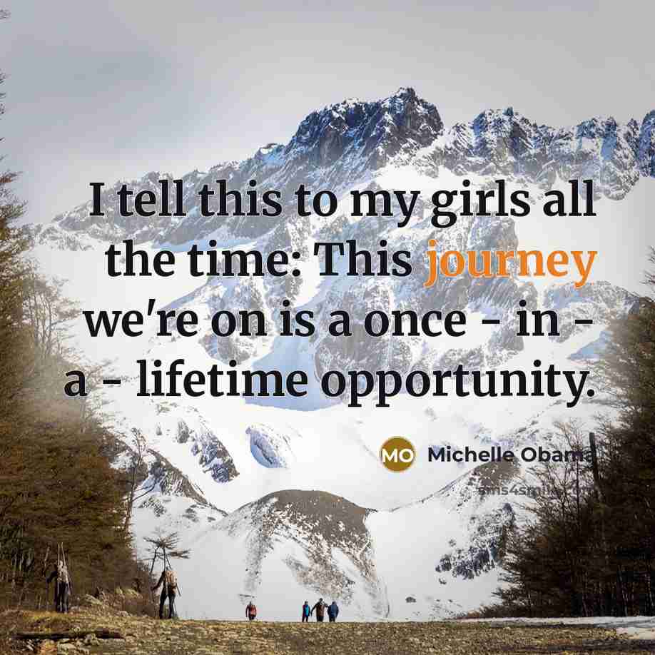 “I tell this to my girls all the time: This…” quote by Michelle Obama