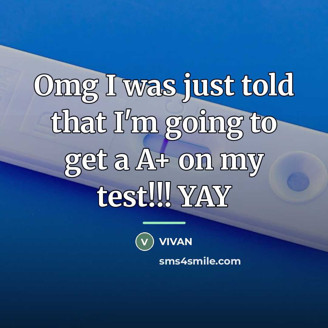 “Omg I was just told that I'm going to get…” quote by VIVAN