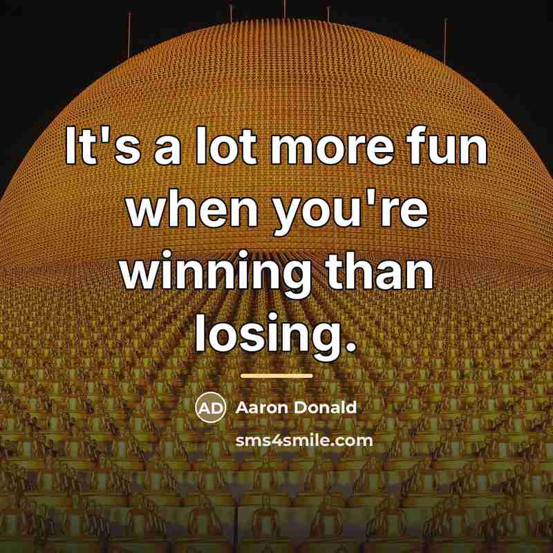 “It's a lot more fun when you're winning than losing.…” quote by Aaron Donald