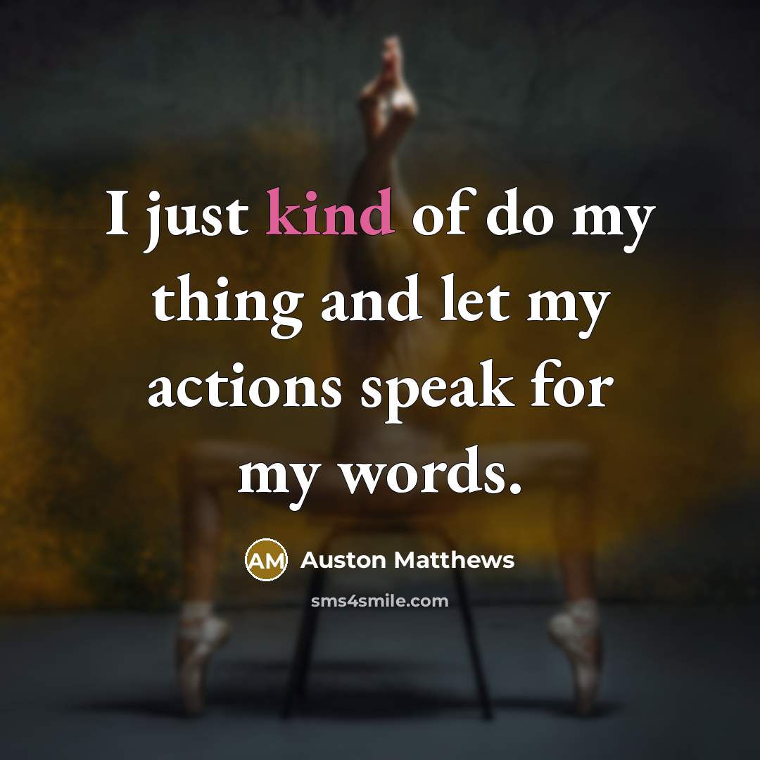 “I just kind of do my thing and let my…” quote by Auston Matthews