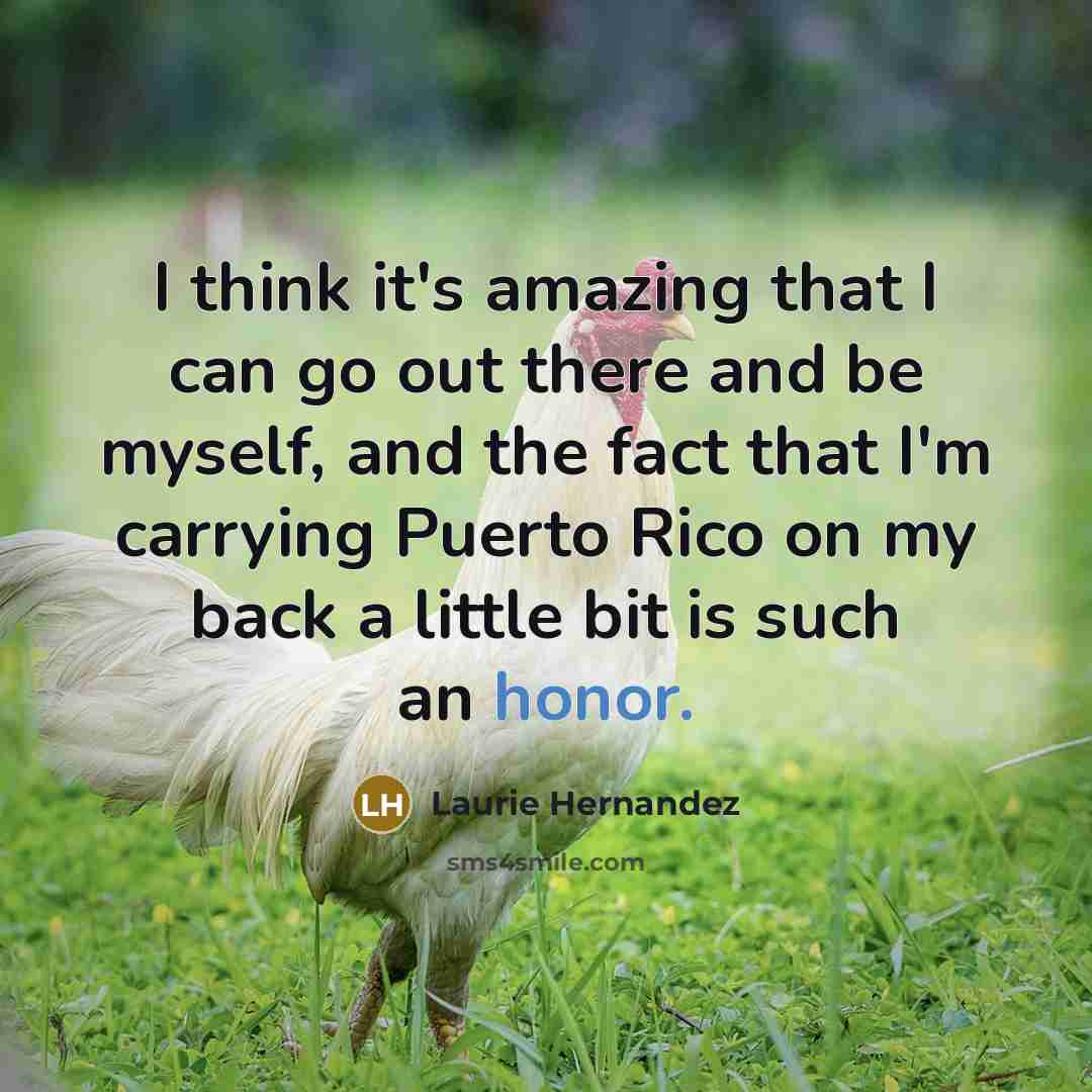 “I think it's amazing that I can go out there…” quote by Laurie Hernandez