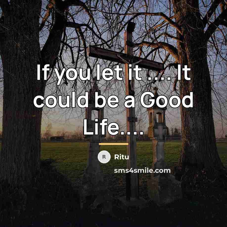 “If you let it .... It could be a Good…” quote by Ritu