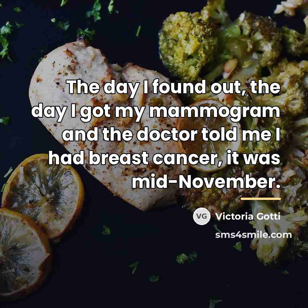 “The day I found out, the day I got my…” quote by Victoria Gotti
