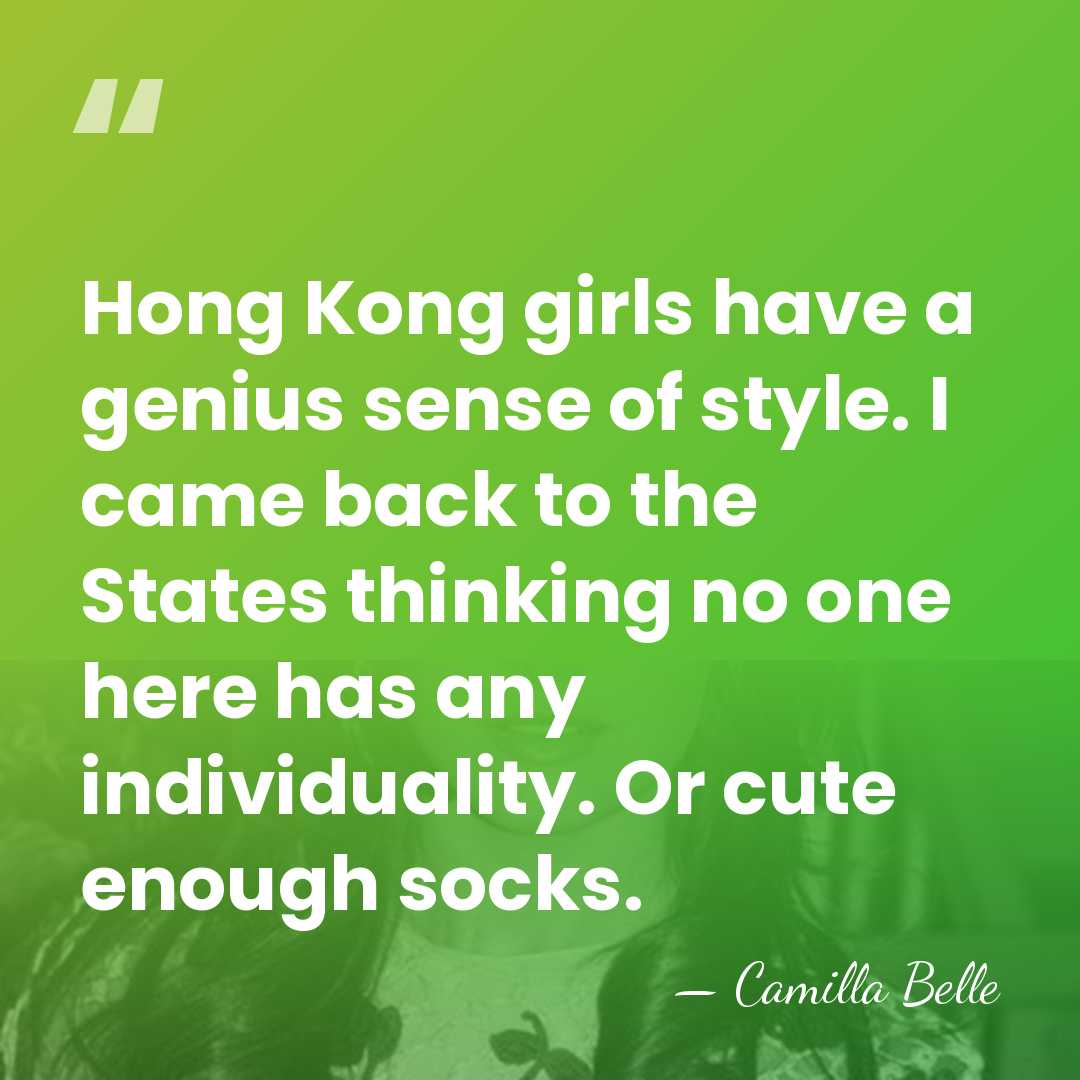 Hong Kong girls have a genius sense of style. I came back&hellip; - Camilla Belle