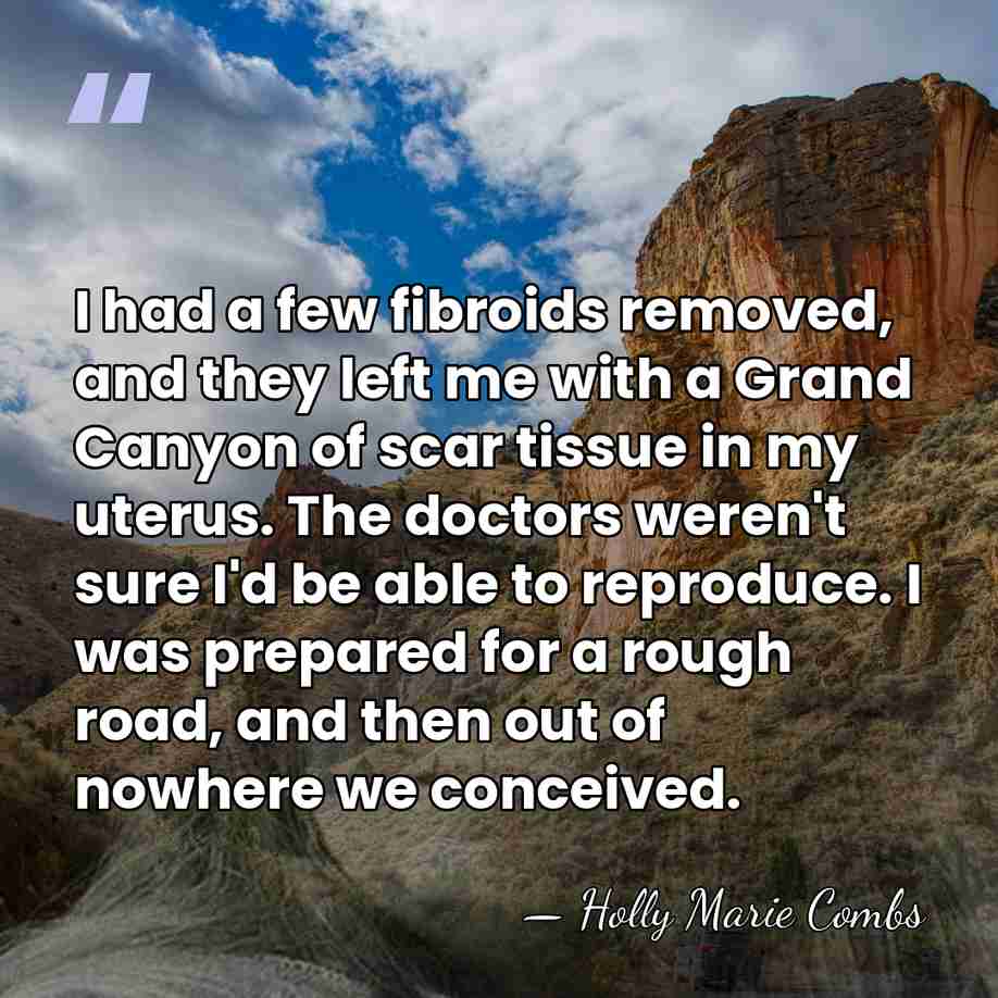 I had a few fibroids removed, and they left me with a&hellip; - Holly Marie Combs