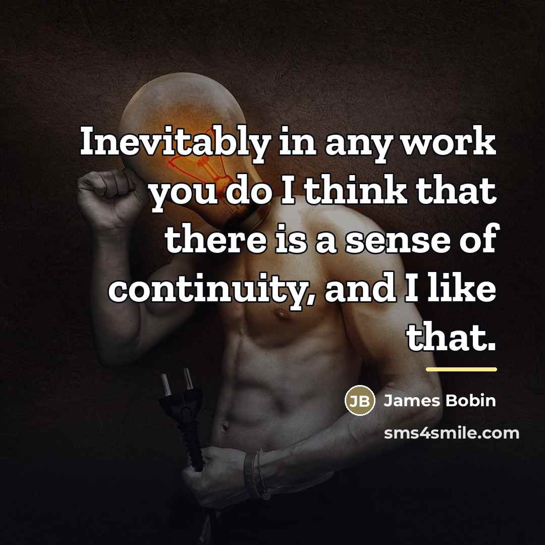 “Inevitably in any work you do I think that there…” quote by James Bobin