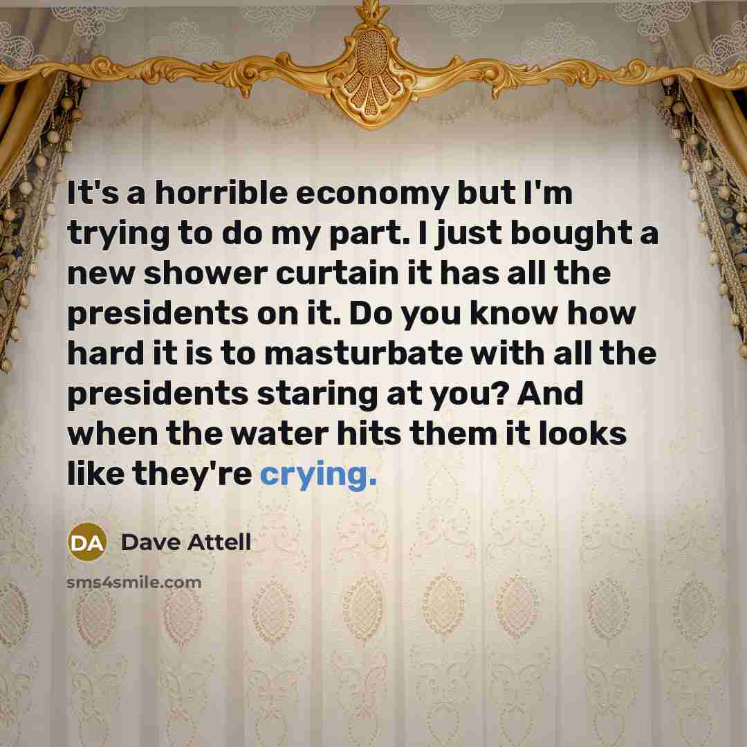“It's a horrible economy but I'm trying to do my…” quote by Dave Attell