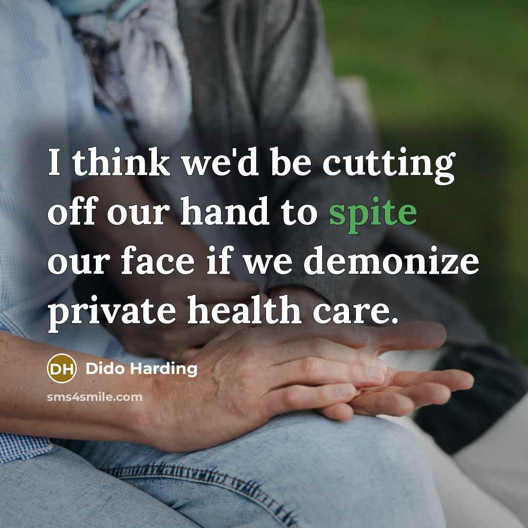 “I think we'd be cutting off our hand to spite…” quote by Dido Harding