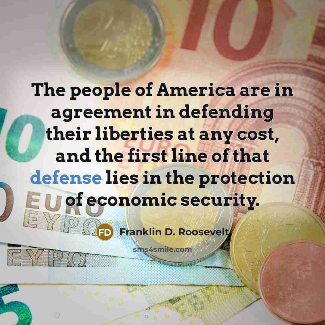 “The people of America are in agreement in defending their…” quote by Franklin D. Roosevelt