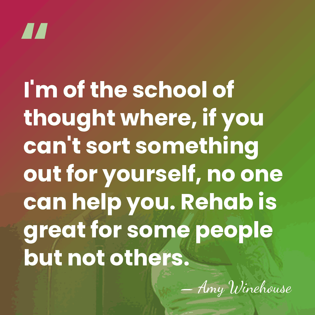 I'm of the school of thought where, if you can't sort something&hellip; - Amy Winehouse