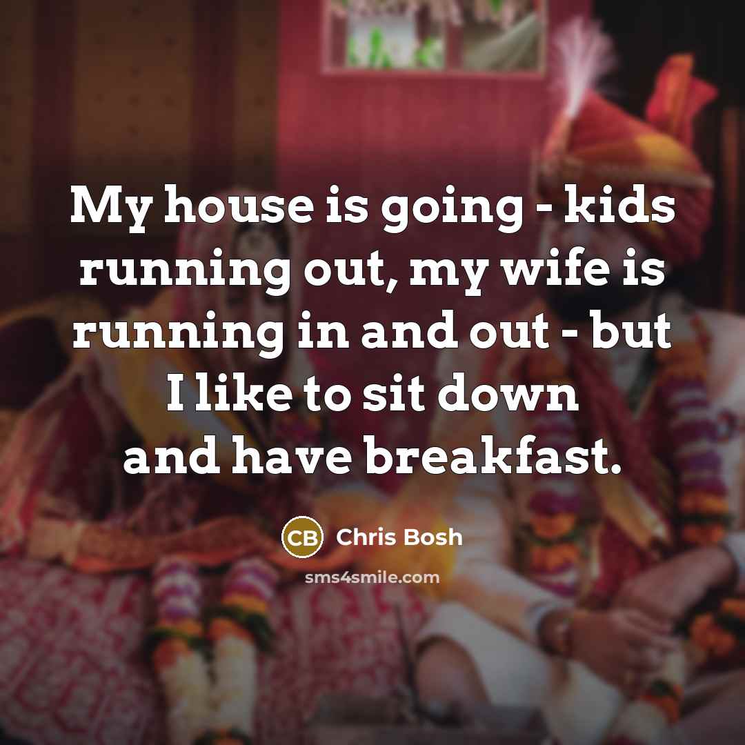 “My house is going - kids running out, my wife…” quote by Chris Bosh