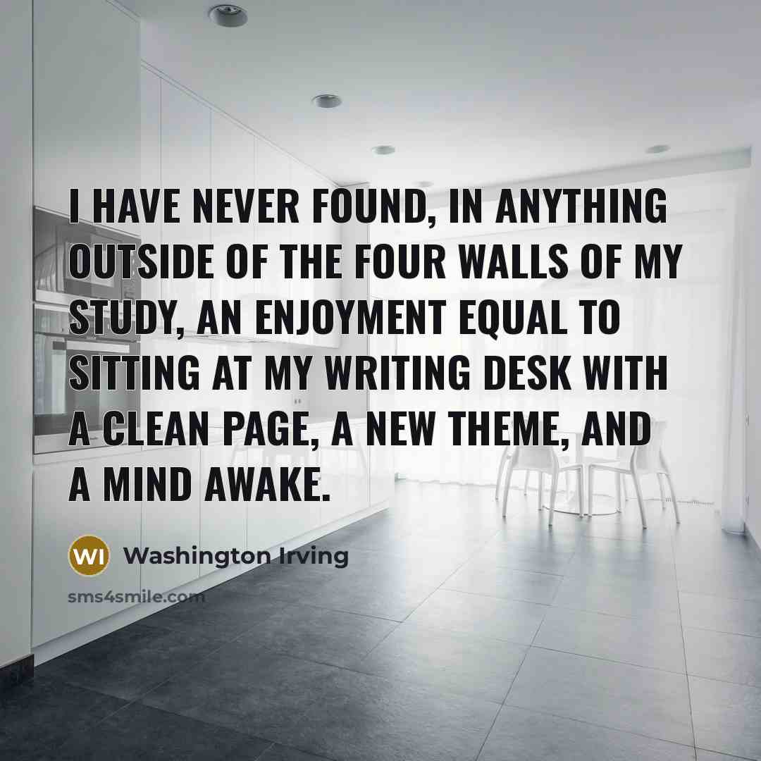 “I have never found, in anything outside of the four…” quote by Washington Irving