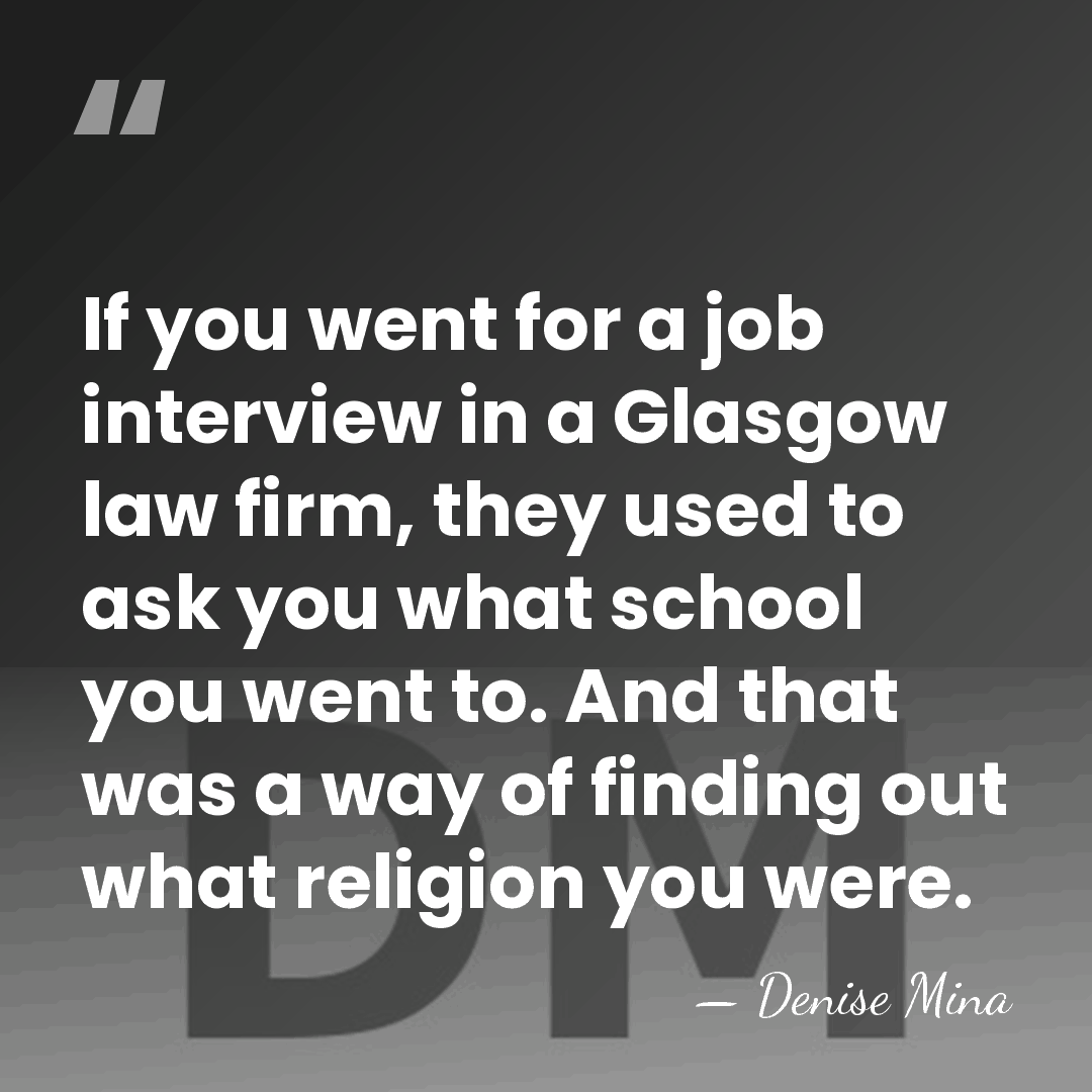 If you went for a job interview in a Glasgow law firm,&hellip; - Denise Mina