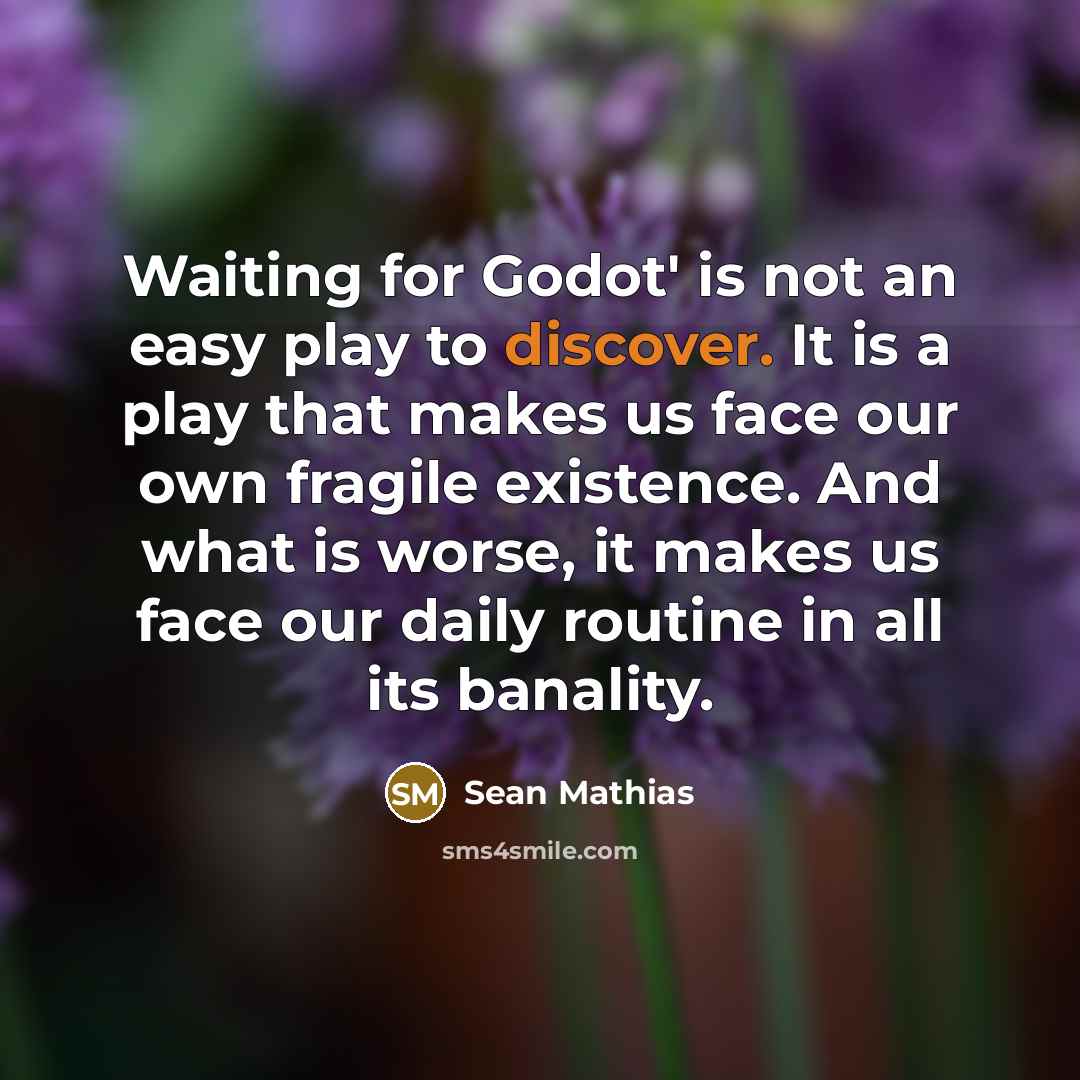 “Waiting for Godot' is not an easy play to discover.…” quote by Sean Mathias