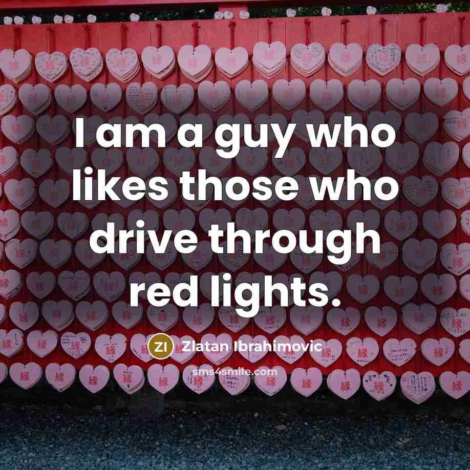 “I am a guy who likes those who drive through…” quote by Zlatan Ibrahimovic