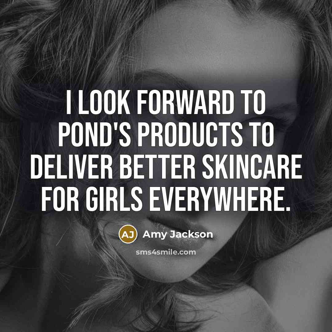 “I look forward to Pond's products to deliver better skincare…” quote by Amy Jackson