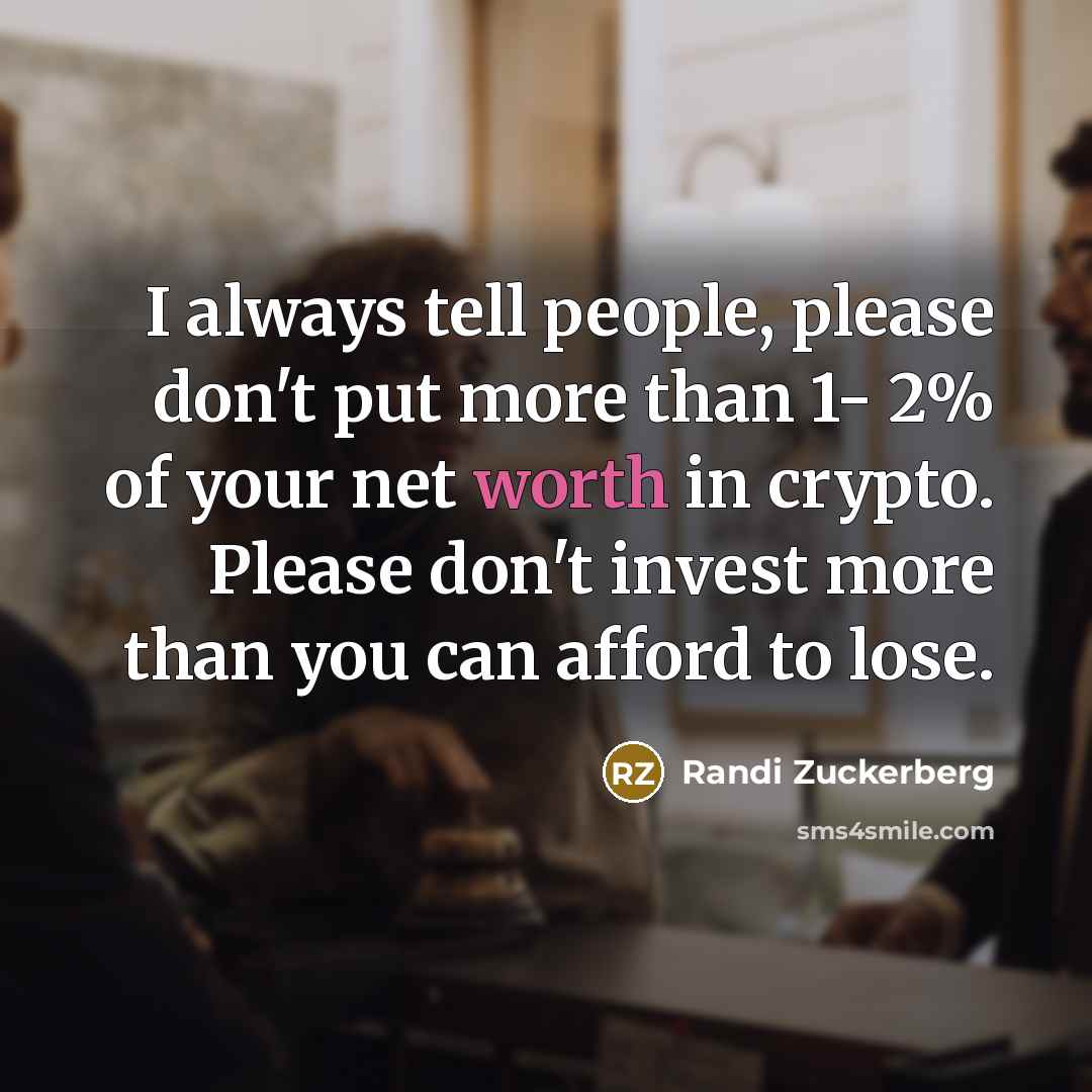 “I always tell people, please don't put more than 1-…” quote by Randi Zuckerberg