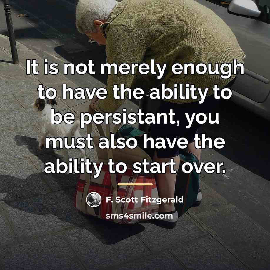 “It is not merely enough to have the ability to…” quote by F. Scott Fitzgerald