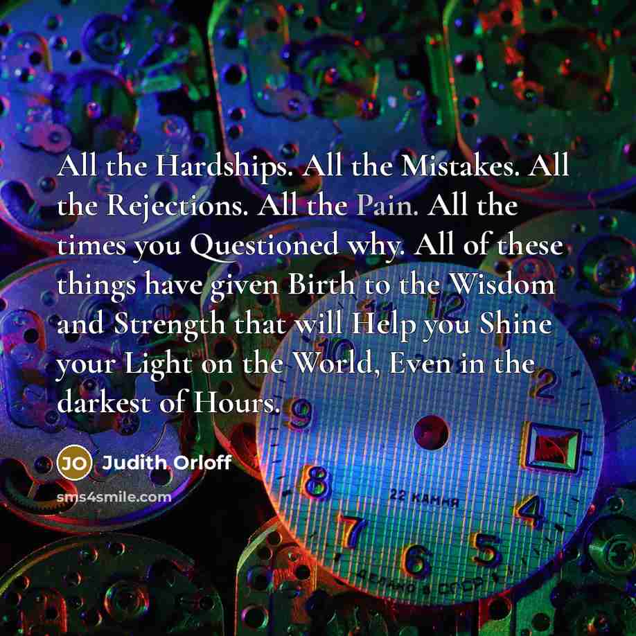 “All the Hardships. All the Mistakes. All the Rejections. All…” quote by Judith Orloff