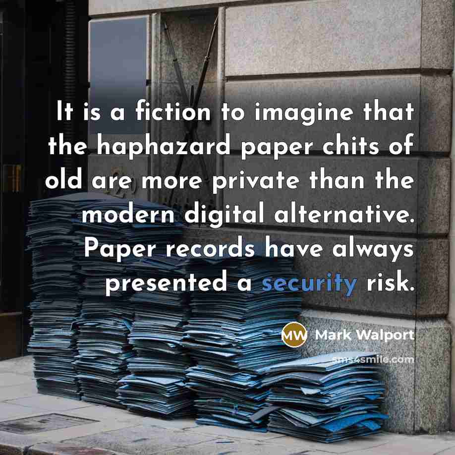 “It is a fiction to imagine that the haphazard paper…” quote by Mark Walport