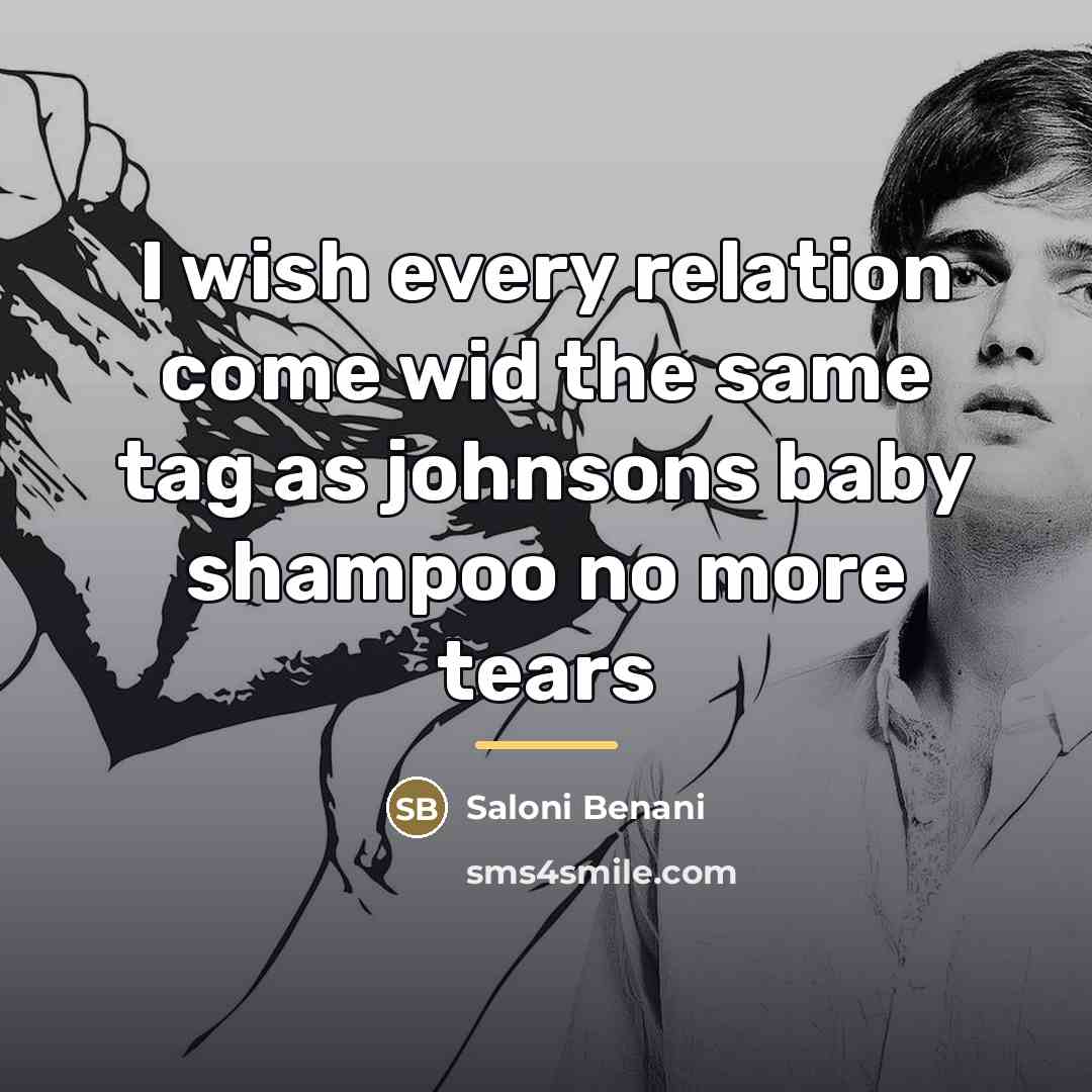 “I wish every relation come wid the same tag as…” quote by Saloni Benani