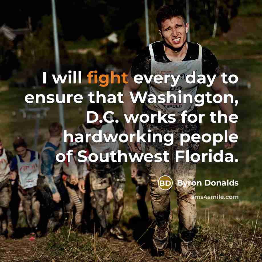 “I will fight every day to ensure that Washington, D.C.…” quote by Byron Donalds