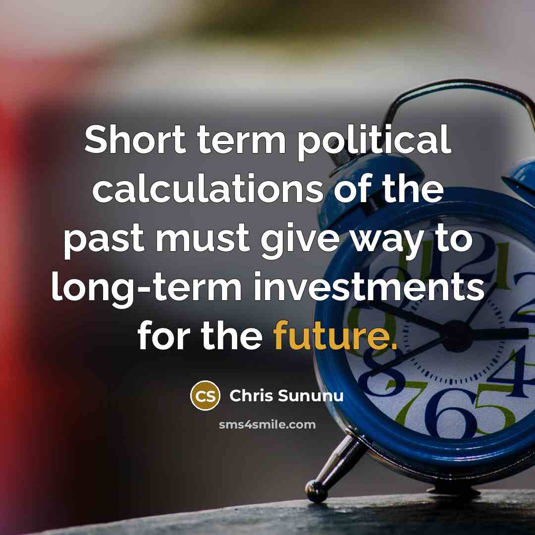 “Short term political calculations of the past must give way…” quote by Chris Sununu
