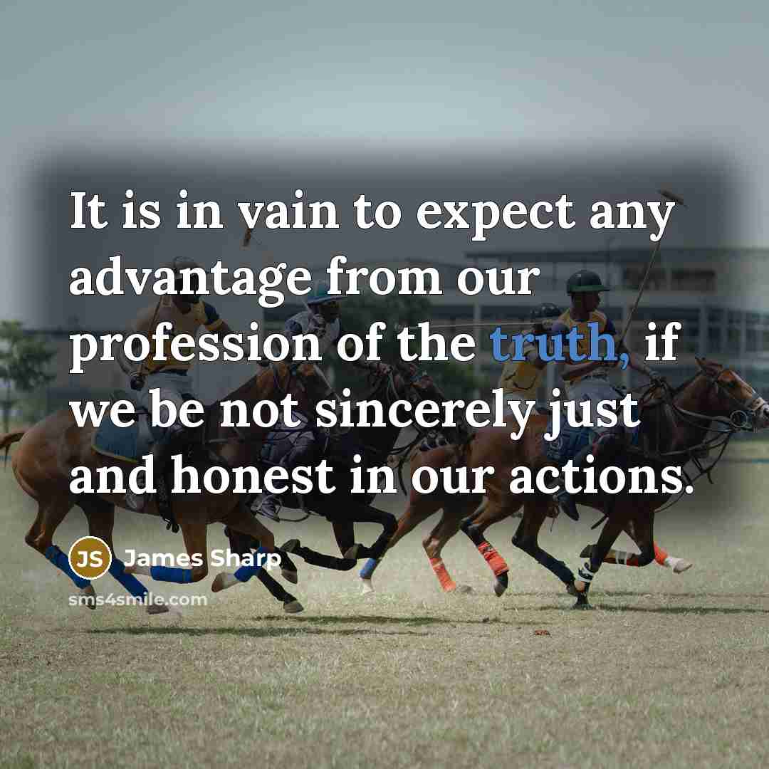 “It is in vain to expect any advantage from our…” quote by James Sharp