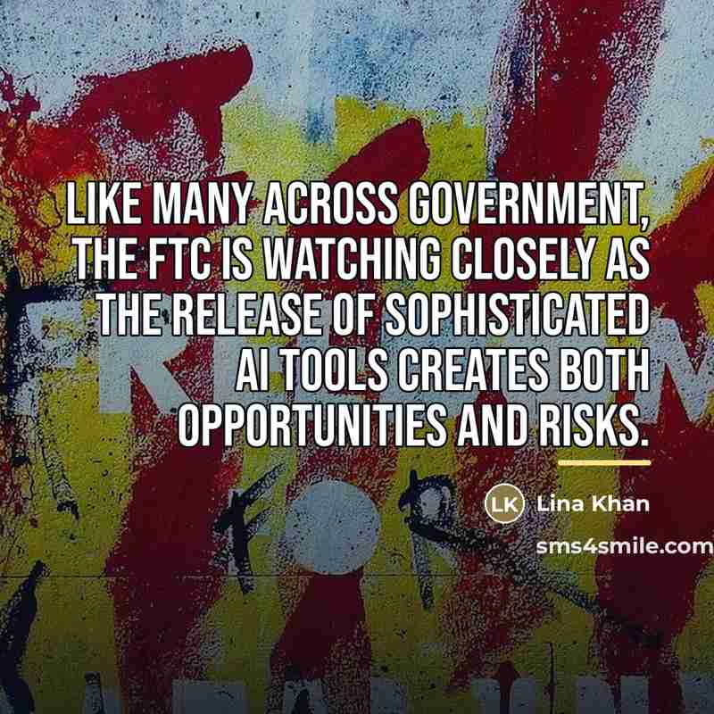 “Like many across government, the FTC is watching closely as…” quote by Lina Khan
