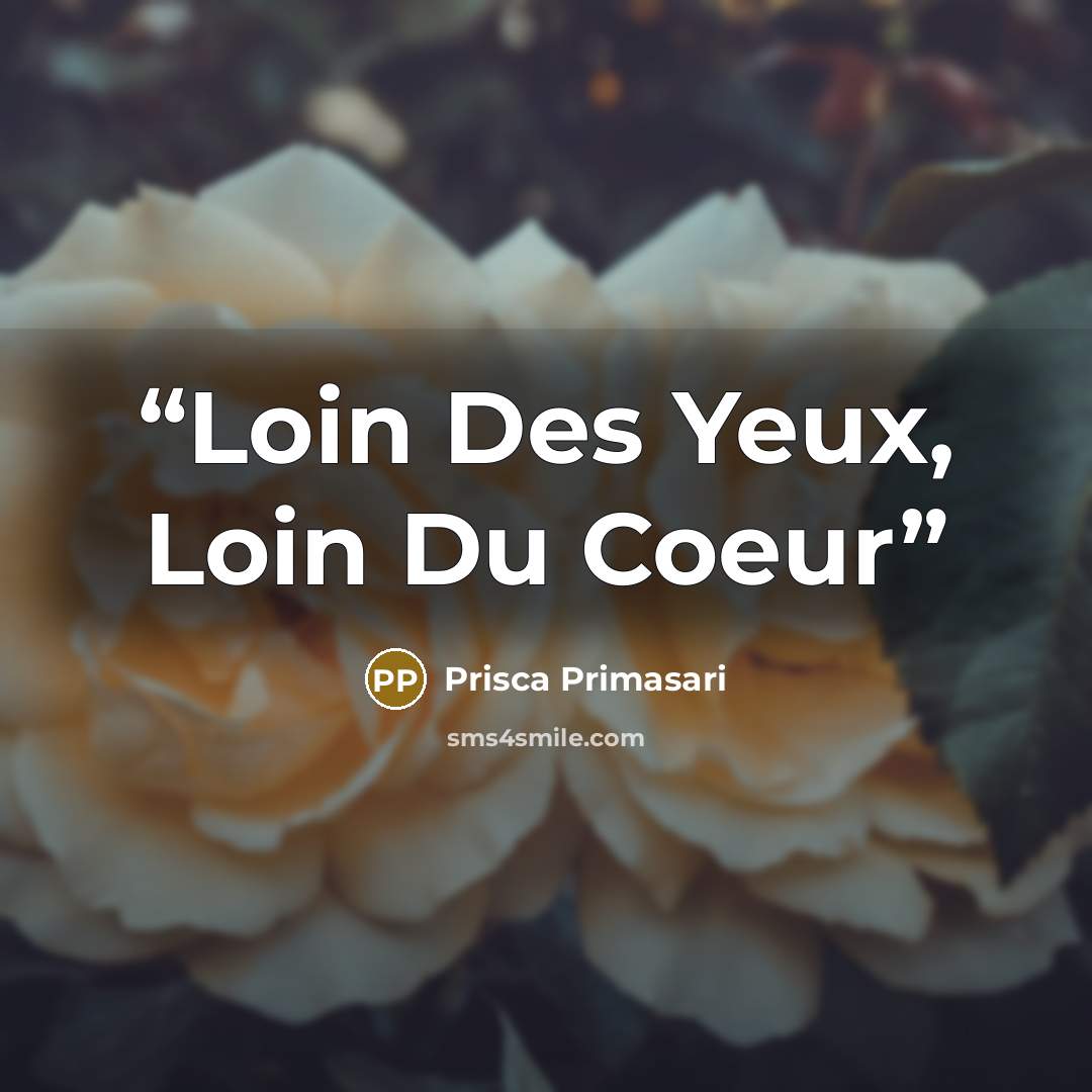 “Loin Des Yeux, Loin Du Coeur” quote by Prisca Primasari