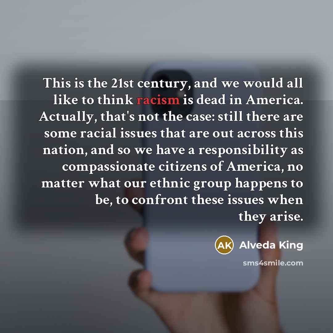 “This is the 21st century, and we would all like…” quote by Alveda King