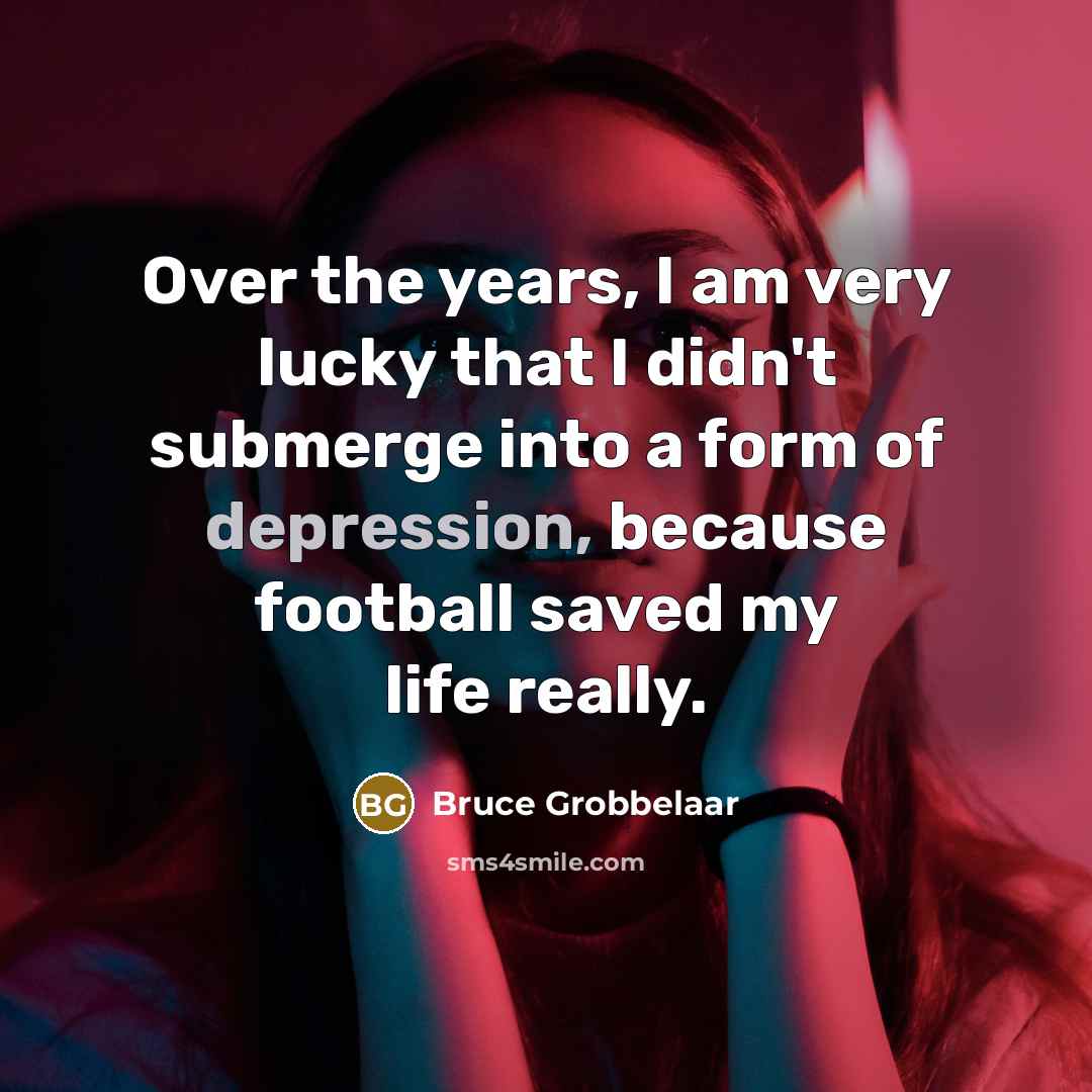 “Over the years, I am very lucky that I didn't…” quote by Bruce Grobbelaar