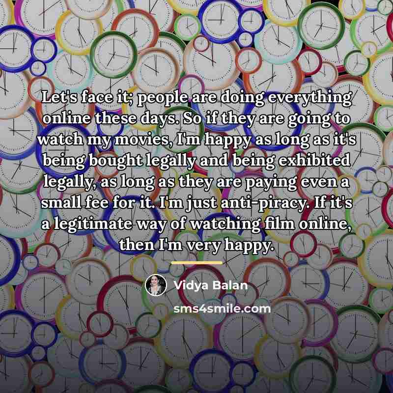 “Let's face it; people are doing everything online these days.…” quote by Vidya Balan