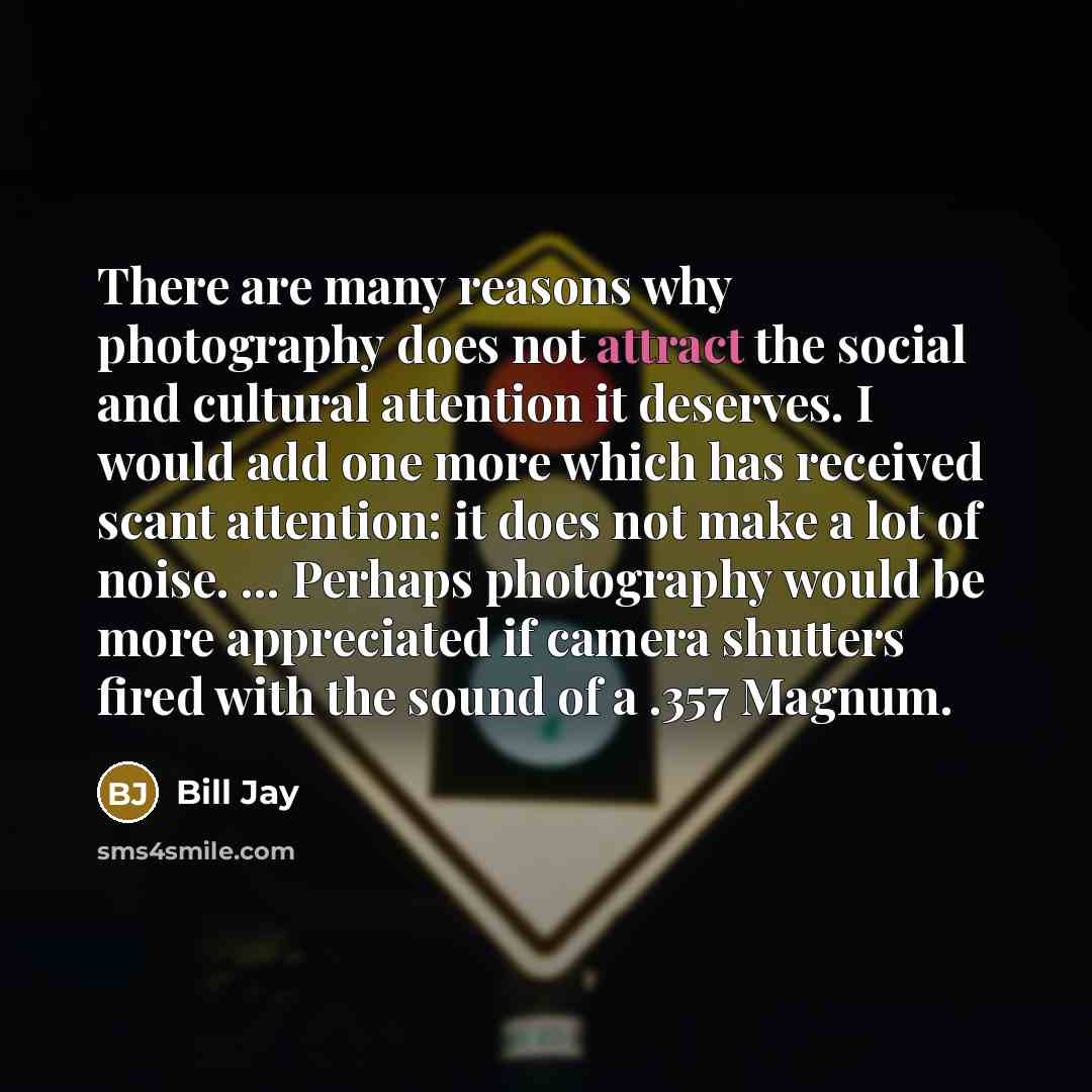 “There are many reasons why photography does not attract the…” quote by Bill Jay