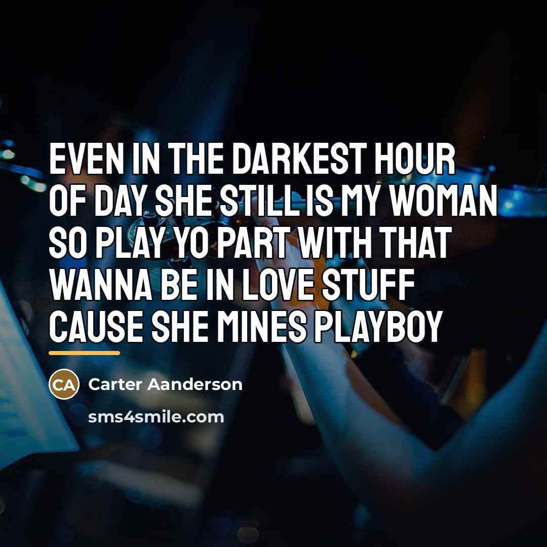 “Even in the darkest hour of day she still is…” quote by Carter Aanderson